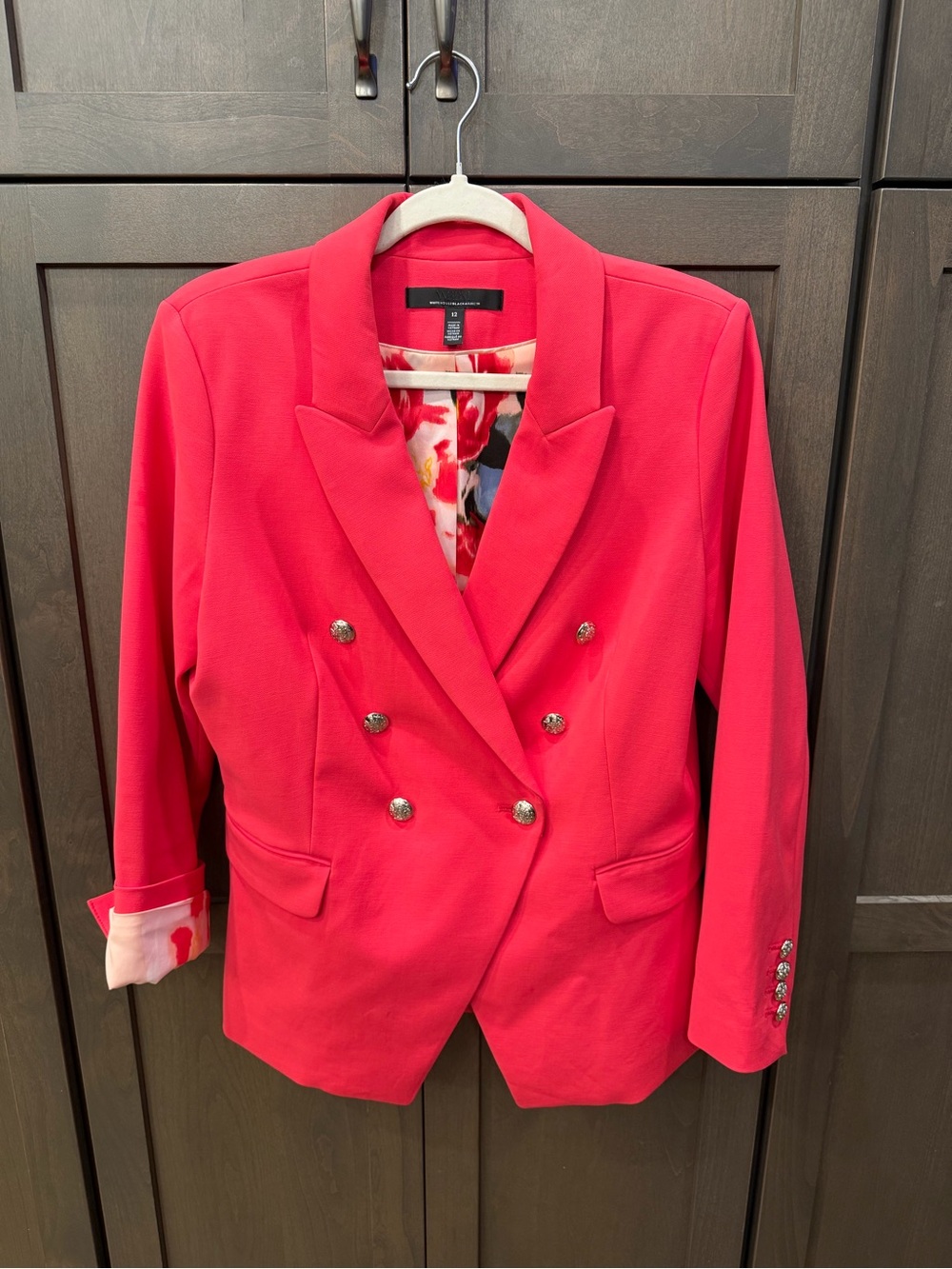 White House Black Market Azaela Women's Double-Breasted Studio Blazer. Size 12